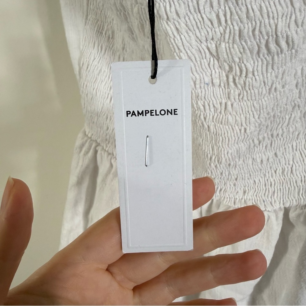 NWT Pampelone Caliope White Strapless Mini Dress Small - Picture 5 of 6